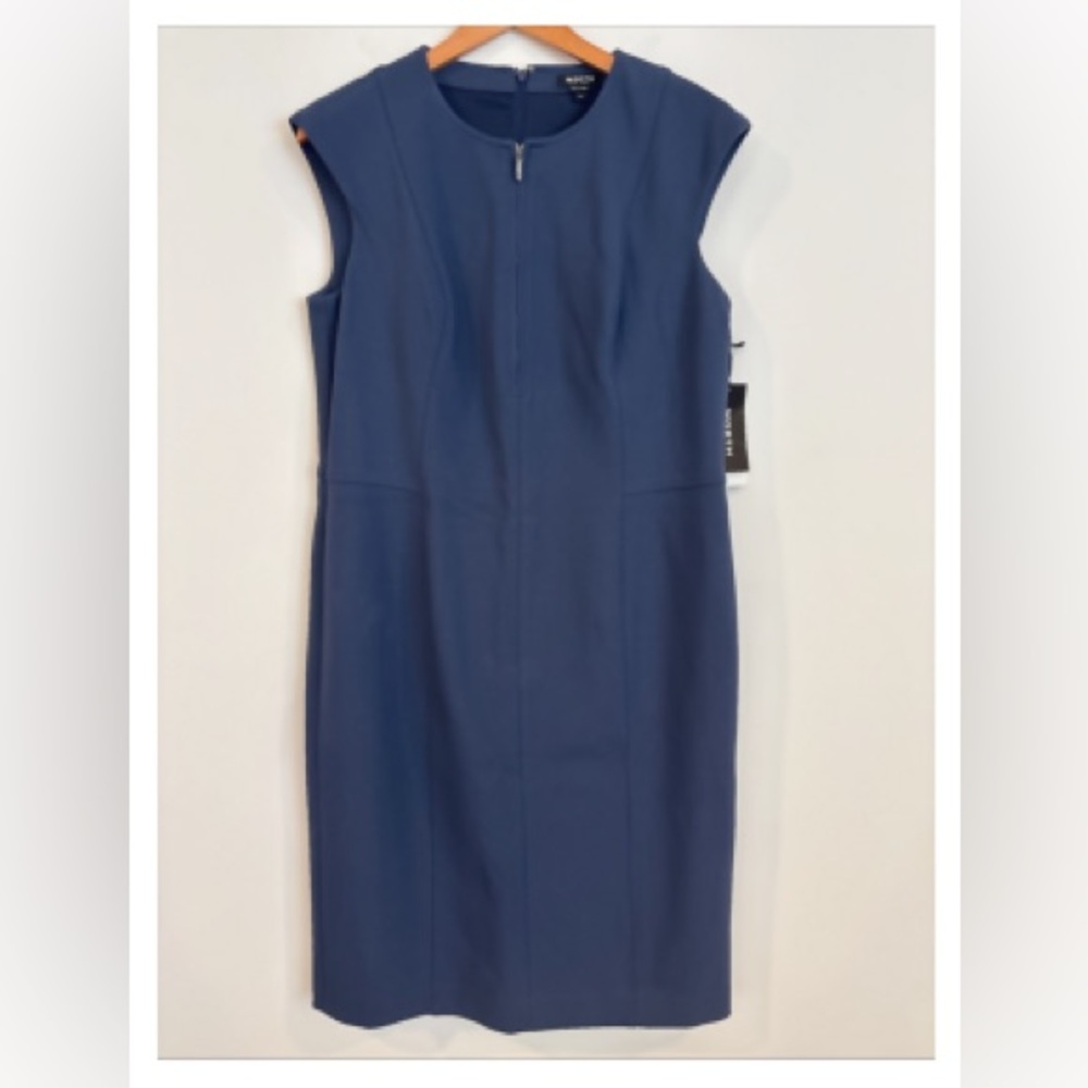 NWT WORTH New York Navy Sheath dress size 14